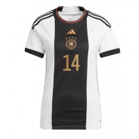 Germany Jamal Musiala #14 Replica Home Shirt Ladies World Cup 2022 Short Sleeve
